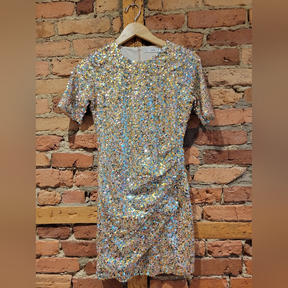 Mango small sequins dress